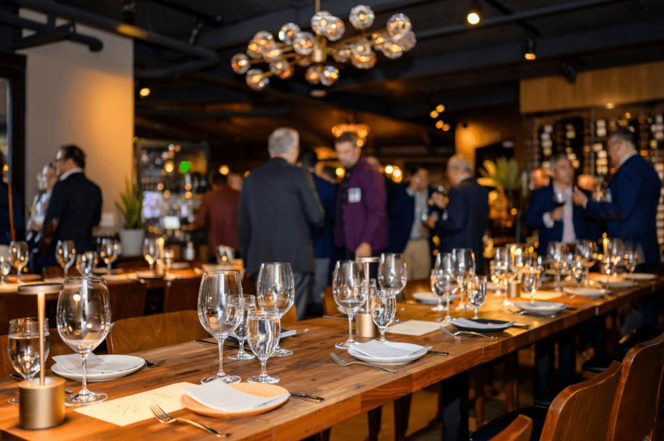Supper Club dinner setting